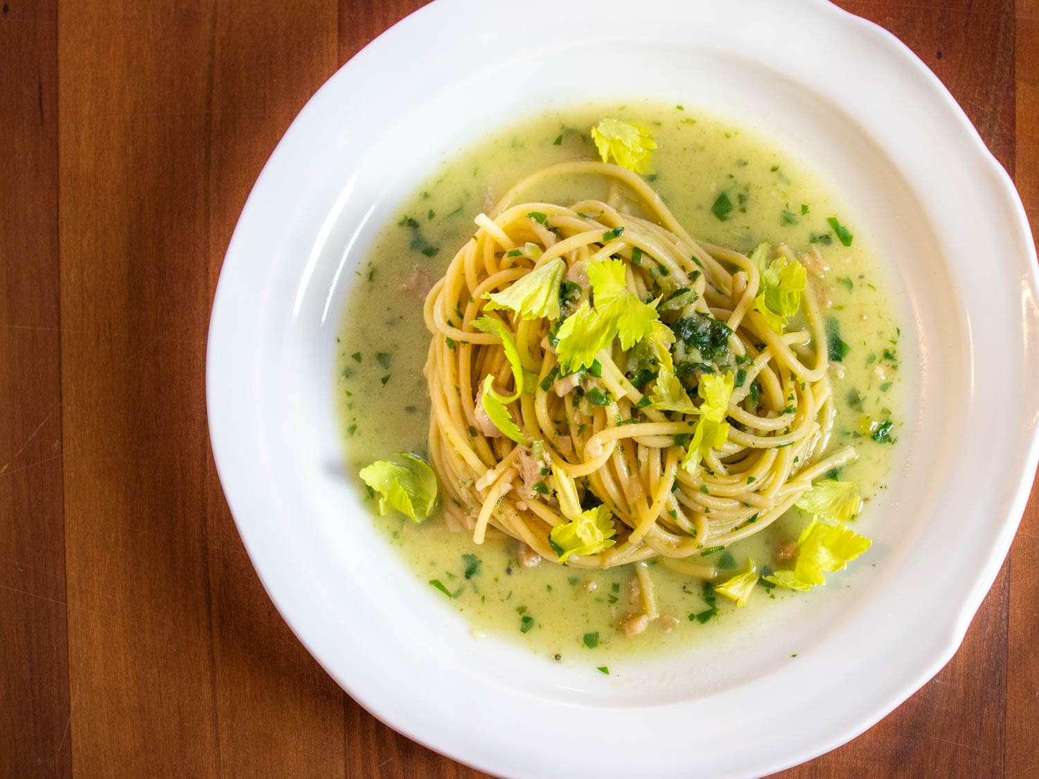 Spaghetti With Canned-Clam Sauce Recipe